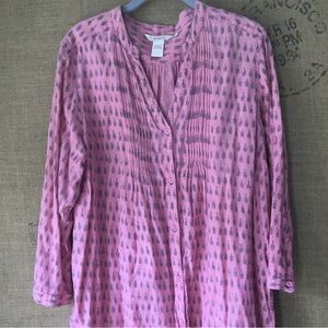 Sundance cotton button down long sleeve shirt